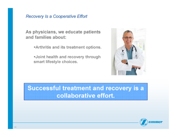 Slide 14- Recovery Is a Cooperative Effort